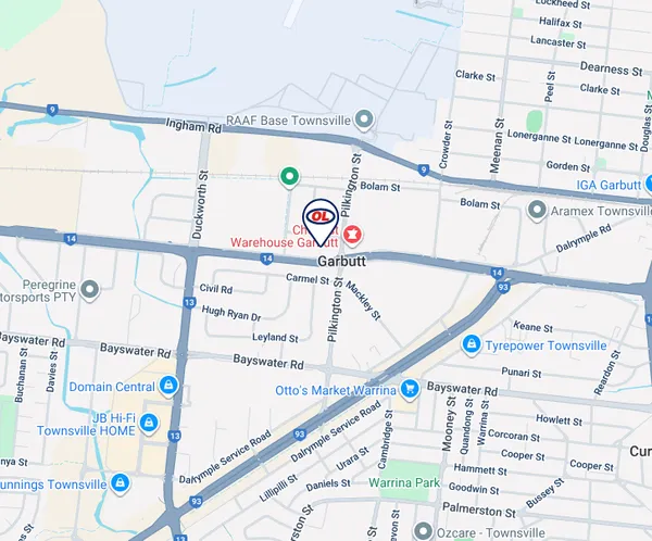 Opposite Lock Townsville Location Map